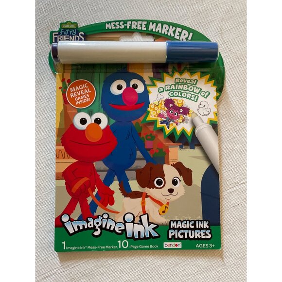 Sesame Street Imagine Ink Magic Ink Pictures Activity Book & Marker - Picture 1 of 11